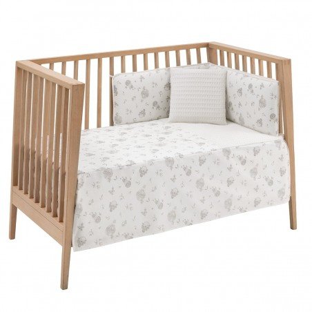 JEU 2 PCS.DESSU DE LIT 60 GLOBE ECRU 60x120x3 CM