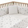 JEU 2 PCS.DESSU DE LIT 60 GLOBE ECRU 60x120x3 CM