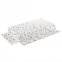 JEU 2 PCS.DESSU DE LIT 60 GLOBE ECRU 60x120x3 CM