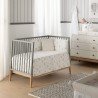 JEU 2 PCS.DESSU DE LIT 60 GLOBE ECRU 60x120x3 CM