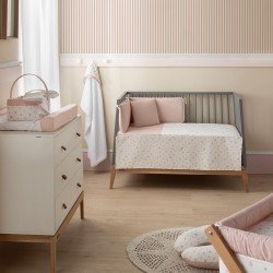 JGO 2 PCS.COLCHA I-V. CUNA 60 CALMA ROSA 60x120x3 CM