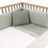 JGO 2 PCS.COLCHA I-V. CUNA 60 CALMA VERDE 60x120x3 CM