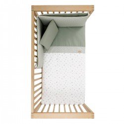 SET 2 PCS.BEDSPREAD W/S COT 60 CALMA GREEN 60x120x3 CM