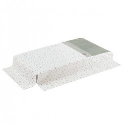 SET 2 PCS.BEDSPREAD W/S COT 60 CALMA GREEN 60x120x3 CM