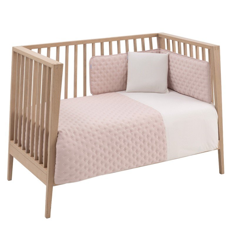 JGO 2 PCS.F.NORDICA CUNA 60 TENDER BLUSH 100x140x3 CM