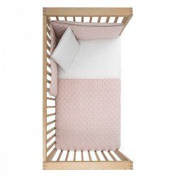 SET 2 PCS. QUILT COVER COT 60 TENDER BLUSH 100x140x3 CM