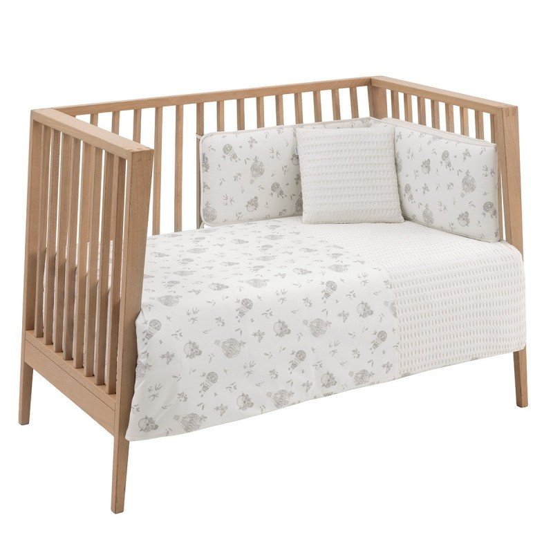 SET 2 PCS. QUILT COVER COT 60 GLOBE ECRU 100x140x3 CM