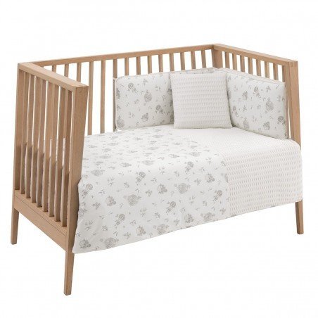 SET 2 PCS. QUILT COVER COT 60 GLOBE ECRU 100x140x3 CM