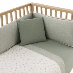 JGO 2 PCS.F.NORDICA CUNA 60 CALMA VERDE 100x140x3 CM