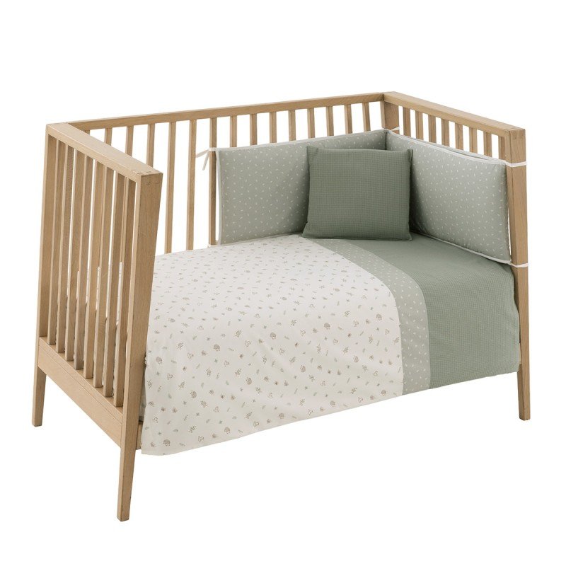 SET 2 PCS. QUILT COVER COT 70 CALMA GREEN 110x170x3 CM