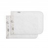 COFFRET 2 SERVIETTE DE BAIN GLOBE ECRU 25x35x1 CM