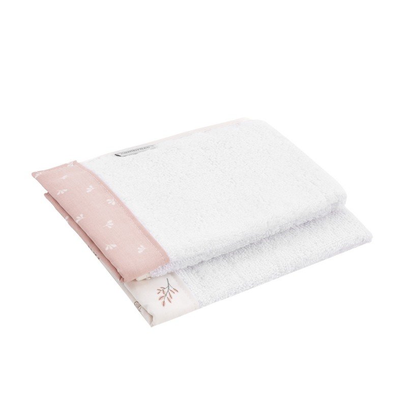 JUEGO 2 TOALLAS CALMA ROSA 25x35x1 CM