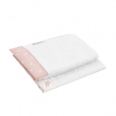 JUEGO 2 TOALLAS CALMA ROSA 25x35x1 CM