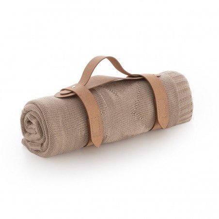 MANTA PUNTO BAMBOO 80x100x1 CM STELLE BEIGE