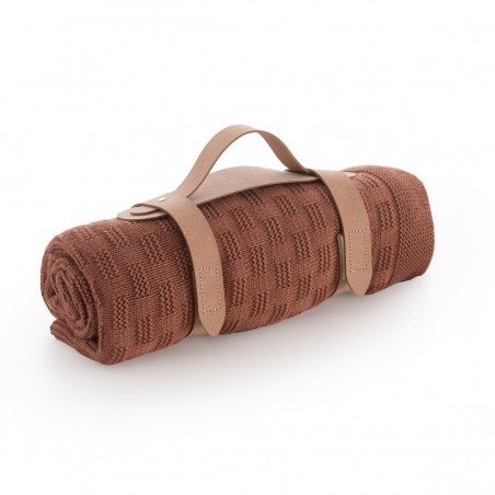 MANTA PUNTO BAMBOO 80x100x1 CM TRAMA CLAY