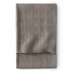 COUVERTURE EN BAMBOO TRICOTÉ 80x100x1 CM SQUARES COFFEE