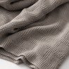 MANTA PUNTO BAMBOO 80x100x1 CM SQUARES COFFEE