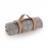COUVERTURE EN BAMBOO TRICOTÉ 80x100x1 CM SQUARES GREY