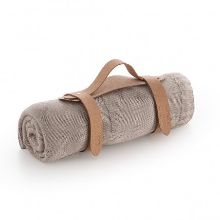 COUVERTURE EN BAMBOO TRICOTÉ 80x100x1 CM STELLE GREY