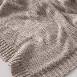 MANTA PUNTO BAMBOO 80x100x1 CM STELLE GREY