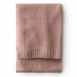 COUVERTURE EN BAMBOO TRICOTÉ 80x100x1 CM STELLE PALE PINK