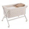 PETIT LIT PIEDS X BOIS UNE SENDA BEIGE/BLANC 55x87x74 CM