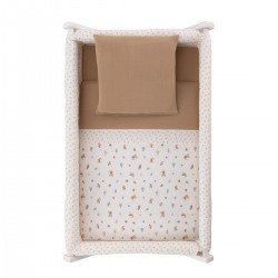 CULLA X DI LEGNO UNE SENDA BEIGE/BIANCO 55x87x74 CM