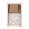 CULLA X DI LEGNO UNE SENDA BEIGE/BIANCO 55x87x74 CM