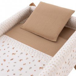 PETIT LIT PIEDS X BOIS UNE SENDA BEIGE/NATURAL 55x87x74 CM