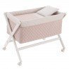 SMALL BED X WOOD UNE TENDER BLUSH/BCO 55x87x74 CM