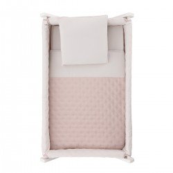 SMALL BED X WOOD UNE TENDER BLUSH/BCO 55x87x74 CM