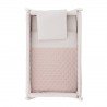 SMALL BED X WOOD UNE TENDER BLUSH/BCO 55x87x74 CM