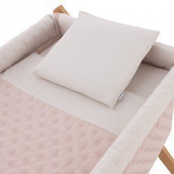 SMALL BED X WOOD UNE TENDER BLUSH/NATURAL 55x87x74 CM