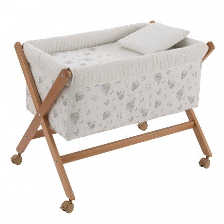 CULLA X DI LEGNO UNE GLOBE CRUDO/NATURAL 55x87x74 CM