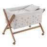 MINICUNA TIJERA MADERA GLOBE CRUDO/NATURAL 55x87x74 CM