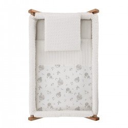 PETIT LIT PIEDS X BOIS UNE GLOBE ECRU/NATURAL 55x87x74 CM