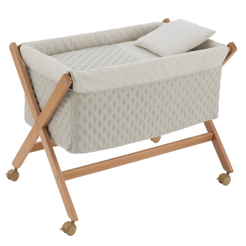 MINICUNA TIJERA MADERA TENDER MINT/NATURAL 55x87x74 CM