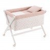 SMALL BED X WOOD UNE CALMA PINK/WHITE 55x87x74 CM