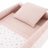 SMALL BED X WOOD UNE CALMA PINK/WHITE 55x87x74 CM