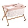 SMALL BED X WOOD UNE CALMA PINK/NATURAL 55x87x74 CM