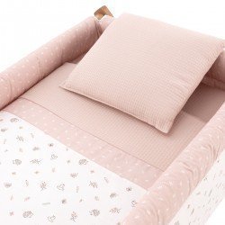 MINICUNA TIJERA MADERA CALMA ROSA/NATURAL 55x87x74 CM