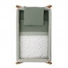 SMALL BED X WOOD UNE CALMA GREEN/NATURAL 55x87x74 CM