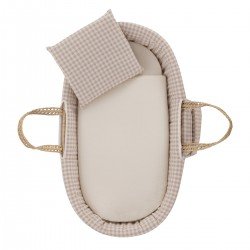 QUILTED BASKET MIO CUCO+W.STAN ATLANTA BEIGE 39x80x61 CM