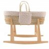 COUFFIN MAT MIO CUCO+PIED EN B INDIANA BEIGE/FLEURS 39x80x61 CM