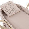 COUFFIN MAT MIO CUCO+PIED EN B INDIANA BEIGE/FLEURS 39x80x61 CM