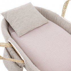 COUFFIN MAT MIO CUCO+PIED EN B KANSAS BEIGE/GRIS 39x80x61 CM