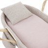 QUILTED BASKET MIO CUCO+W.STAN KANSAS BEIGE/GREY 39x80x61 CM