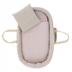 COUFFIN MAT MIO CUCO+PIED EN B KANSAS BEIGE/GRIS 39x80x61 CM