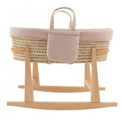 QUILTED BASKET MIO CUCO+W.STAN GEORGIA PINK/BEIGE 39x80x61 CM