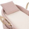 QUILTED BASKET MIO CUCO+W.STAN GEORGIA PINK/BEIGE 39x80x61 CM